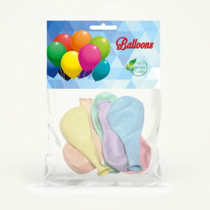 Zestaw 6 sztuk balonów makaron