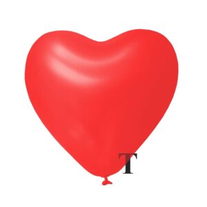 Balony Serca Czerwone Przezroczyste